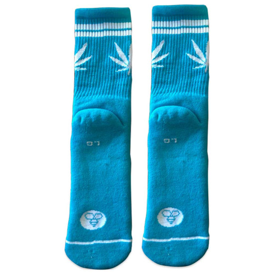 Bee Unusual Κάλτσες 420 Edition Leaf Stripes Island Blue Bee Unusual Κάλτσες 420 Edition Leaf Stripes Island Blue